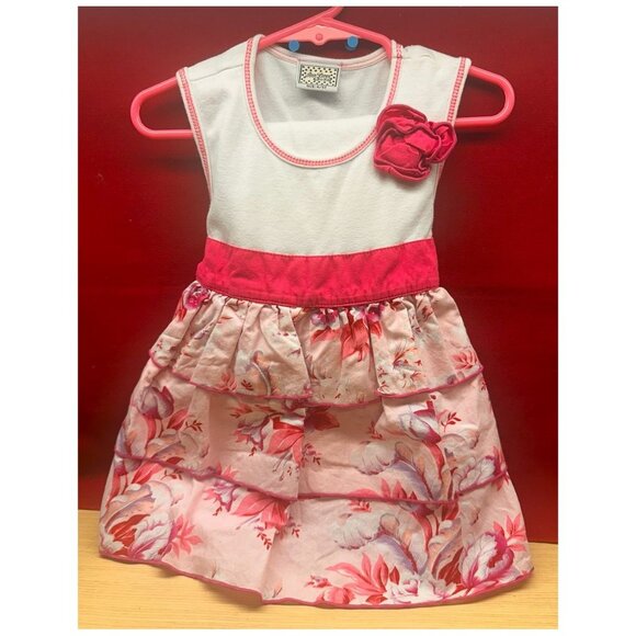 Ann Loren Flowered Strap Sleeveless Dress/Pants Outfit Child Girl's Size 4/5T - Picture 1 of 7